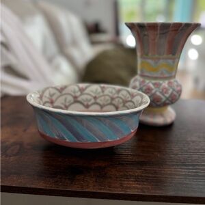 McKenzie Childs 
Open chowder bowl